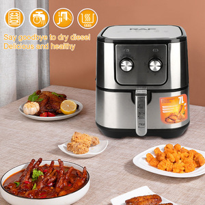 Friteuses à air 1800W 7L en acier inoxydable, faciles à nettoyer, avec fonction antiadhésive, ustensile de cuisson - Product Image 3