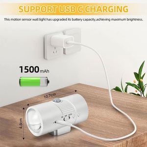 Lámpara de Pared Magnética con Sensor de Movimiento, Luz Nocturna de Colores, Fácil de Instalar, Luz Decorativa Inteligente para Escaleras - Product Image 2