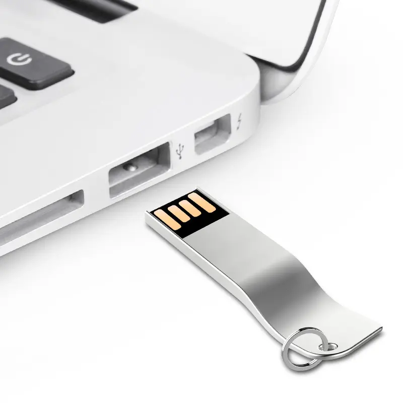 Slim mini metal USB Flash Drives 4GB 8GB 16GB 32GB Pen Drive personalizado Memory Stick Flash Disk