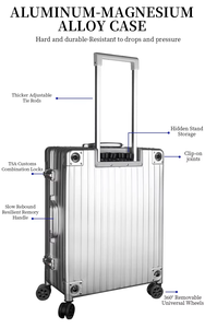 Obox เคสแต่งหน้าอลูมิเนียมแบบพกพาปรับได้, กล่องแต่งหน้าบลูทูธกระจก LED กันน้ำสำหรับช่าง<span class=keywords><strong>แต่งหน้า</strong></span> - Product Image 3