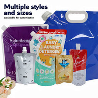 Sac de liquide de recharge imprimé personnalisé 3L 5L 10L pochette à bec verseur avec becs sac en plastique en papier d'aluminium pour boisson boissons pour lait