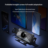 360 °   Support de chargeur de voiture sans fil rotatif à écran pliable à charge rapide pour Samsung Galaxy Z Fold 6 5 4 S24 Ultra et iPhone