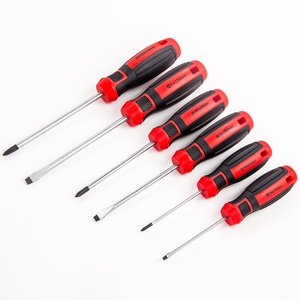6 pièces outils à main promotionnels multifonctionnels fente électroplaquée créative philip tête plate CR-<span class=keywords><strong>V</strong></span> jeu de tournevis magnétique - Product Image 2