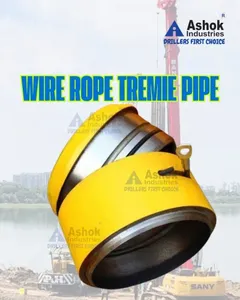 Câble métallique Ashok Industries pour tuyau Tremie, acier jaune, 500 kg, équipement de construction d'Inde, testé et inspecté - Product Image 3