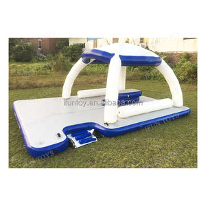 Équipement <span class=keywords><strong>de</strong></span> jeux aquatiques Ponton gonflable Quai pour bateau Bateau à moteur flottant Bateaux à rames Île flottante pour yacht - Product Image 6