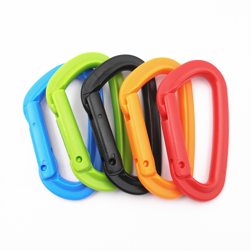 Пластиковый Карабин, оптовая продажа, высокое качество, оптом, D-образный Круглый шарнирный пластиковый Многофункциональный Карабин
