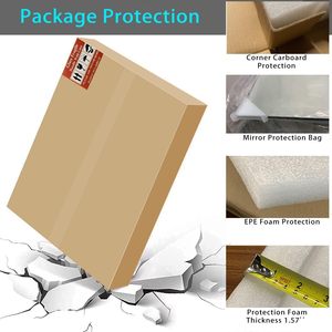 Hot Bán Kinh Điển Hiện Đại Kính Không Khung Phòng Tắm Gương Với 4.0Mm <span class=keywords><strong>Beveled</strong></span> Cạnh Tường Hình Chữ Nhật Gương - Product Image 6