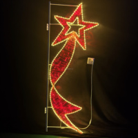 Guirnalda de Luces LED 2D Comercial, Personalizable, IP65, Iluminación Exterior para Farolas, Decoración Navideña y de Paisajes