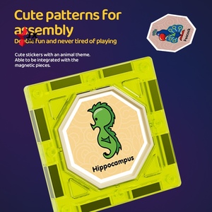 Tiktok Xu Hướng Thông Minh 3D Nam Châm Xây Dựng Khối Gạch 100PC Giáo Dục Ánh Sáng Xây Dựng Từ Khối Bộ Cho Trẻ Em - Product Image 3