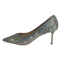 Chaussures de mariée de luxe haut de gamme pour femme, à talons fins respirants, ornées de strass, pour l'été et l'automne
