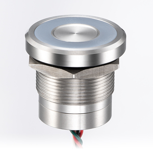 12mm 19mm Latching Aluminum IP68 12V 1NO 1NC For Gaming Machine And Amusement Equipment <b>Control</b> Piezo Switch - Product Image 1