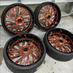 RCSR 2 pièces 5x127 Or rose 24 26 28 pouces Jantes Fogiotos 6x139.7 Roues forgées pour <span class=keywords><strong>Lincoln</strong></span> <span class=keywords><strong>Navigator</strong></span> Raptor - Product Image 2