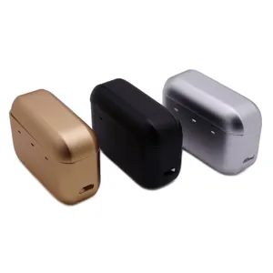 Caixa de carregamento de alumínio anodizado para fones de ouvido Bluetooth personalizados, perfuração de chapa metálica de comércio exterior direto da fábrica