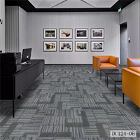 Karpet ubin bitumen modern modular kedap suara berlapis busa, ramah hewan peliharaan, anti selip, untuk kantor, komersial, rumah, dan hotel.