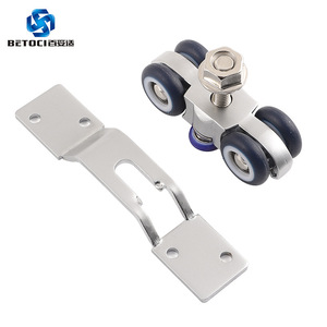 BETOCI Partition Folding Door Hanging Slide Aluminum Alloy Double Damper Track Detachable Door Mount - Product Image 1