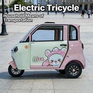 2026 Wholesale Electric <strong>Tricycle</strong> Mini 3-seater <strong>Adult</strong> New Energy Closed Body Vehicle for Rural Roads - Product Image 5
