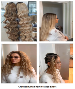 Extensiones de Cabello Humano Virgen Remy de Calidad Lujosa <span class=keywords><strong>para</strong></span> Ganchillo a Máquina, <span class=keywords><strong>Pelo</strong></span> <span class=keywords><strong>para</strong></span> Trenzar, Cabello con Plumas Atadas a Mano - Product Image 2