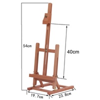 Chevalet réglable de trépied d'affichage de support de peinture en bois de hêtre antique pour des étudiants et des enfants