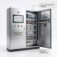 Armoire de commande PLC à écran tactile pour variateur de fréquence à usage industriel, courant nominal 380V 32A