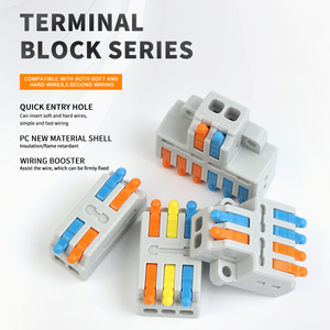 DIY Go ตัวเชื่อมต่อสายไฟขนาดมินิแบบเร็วตัวแยกสายไฟขนาดกะทัดรัดอเนกประสงค์ตัวนำไฟฟ้าบล็อกเทอร์มินัลแบบบ้าน - Product Image 3