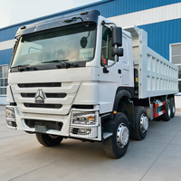 Camion benne d'occasion Sinotruk HOWO 371 8X4 6X4 robuste, idéal pour la construction, l'exploitation minière et le transport longue distance