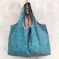 Sac de voyage pliable surdimensionné en nylon imperméable, motif dessin animé japonais, grand format, écologique, pour le shopping et le rangement
