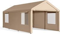 OEM/ODM Outdoor Stahl Schwerlast 20x20 Tragbares Faltbares Auto-Schutzdach mit Pulverbeschichtetem Rahmen für Autoparkplätze