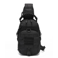 Sac de poitrine tactique pour homme en tissu Oxford respirant, durable et imperméable, idéal pour les sports de plein air, sac à bandoulière simple