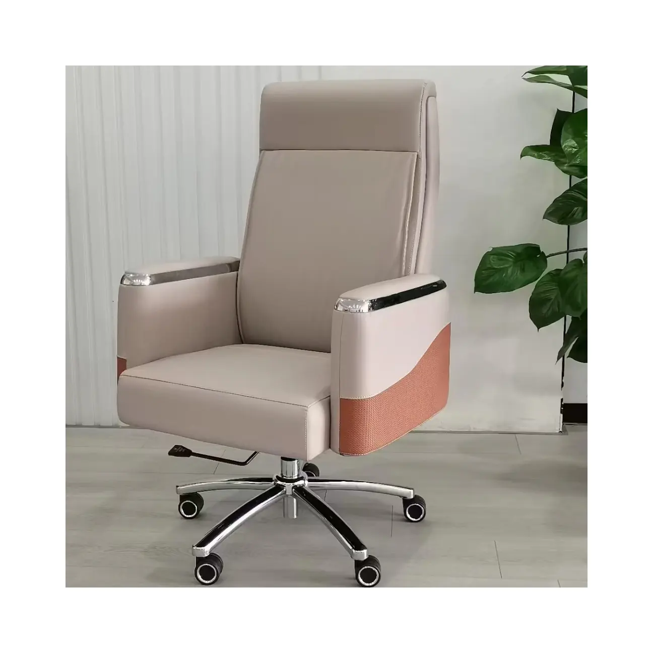 كرسي مكتب جلدي بتصميم فاخر وعصري أثاث مكتبي كرسي دوار مريح كرسي تنفيذي