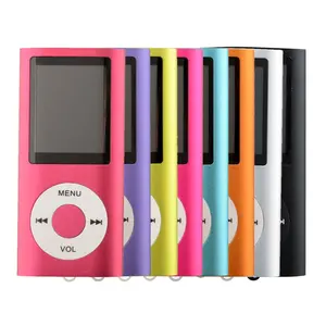 Petit lecteur de musique Mini Mp3 Mp4 à télécharger avec enregistrement, carte Tf, radio Fm 1-32gb écran 1.8 pouces casque Audio I Pod Player