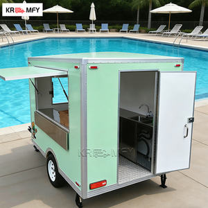 Chariot de vente ambulante de crème glacée au design mobile avec distributeur de bonbons et de nourriture en plein air - Product Image 2