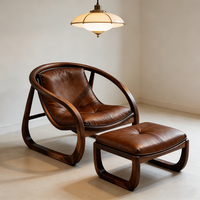 Ensemble de fauteuils inclinables ergonomiques en cuir rembourrés, respirants et confortables, pour salon, appartement, lecture