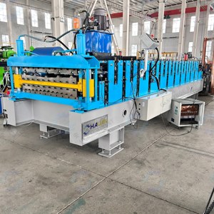 Máquina Perfiladora de Tejas de Acero de Doble Capa de Cangzhou Hauan, Ancho de Alimentación de 1000 mm, Alta Productividad, para Uso en Techos - Product Image 3