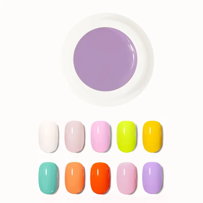 Free samples nail paint gel uv pudding gel high pigment nail painting easy operation with abundant colors choice