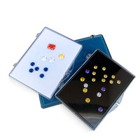Boîte de rangement de pierres précieuses en diamant, boîte d'emballage de pierres précieuses, boîtes de présentation de bijoux en pierre, petite boîte de rangement de bijoux en acrylique