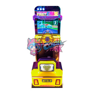 Máquina de Carreras Arcade de un Solo Asiento Colorful Park - <span class=keywords><strong>Simulador</strong></span> de Carreras de Dibujos Animados Colorido, Funciona con Monedas, con Aceptador de Billetes, para Uso en Interiores - Product Image 3