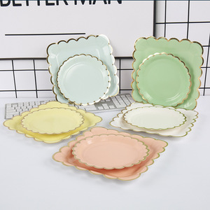 ชุดอุปกรณ์จัดเลี้ยงแบบใช้แล้วทิ้งลายมาการอง DAMAI จานกระดาษปั๊มร้อน แก้ว กระดาษเช็ดปาก ชุดอุปกรณ์สำหรับงานเลี้ยงเด็ก - Product Image 2