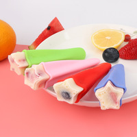 Moule à sucettes étoile durable de vente chaude transfrontalière Silicone avec couvercle capacité de 30ml ménage bricolage moule à crème glacée à la main