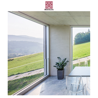 Fabricant Commercial Blanc Couleur Cadre Fix Arch windows Du sol au plafond Fenêtres grandes baies vitrées