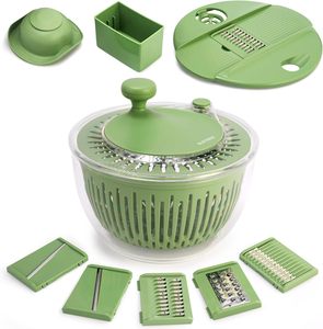 Manual Plastic Household Kitchen Use Fruit and Vegetable <b>Salad</b> <b>Tools</b>-<b>Salad</b> Mixer Spinner for Kitchenware - Product Image 1