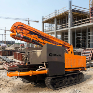HAMAC Crawler Chassis Concrete Mixer <b>Pump</b> Truck Model HMC18 91KW Power Diverse Sizes 15m Mounting Styles Accessories - Product Image 3