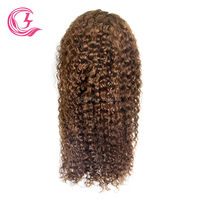 CLJhair Cheveux Brésiliens 100% Vierges 5x7 pour Perruques Lace Front Ondulées 4x4 Effet Vague d'Eau Dentelle Transparente Pré-coupée Densité 250% Longueur Longue