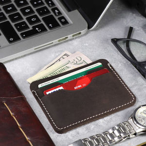 Tarjetero de Cuero PU Personalizado, Ultra Delgado, con Bloqueo RFID, para Tarjetas de Crédito, Unisex, para Tarjetas de Identificación Empresarial - Product Image 5