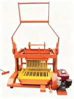 Machine mobile diesel QT40-3D pour la fabrication de blocs de béton sans palette, pour briques creuses et pleines