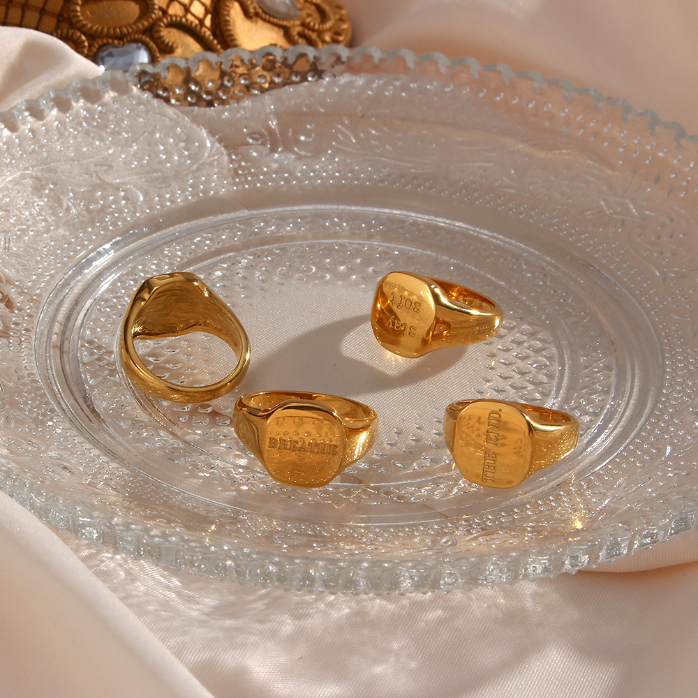 ring gold stainless steel