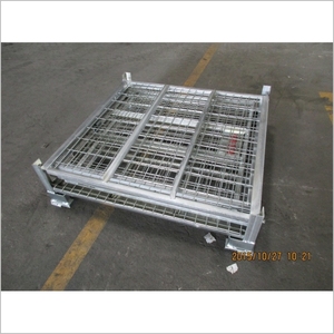 <span class=keywords><strong>Cage</strong></span> à palettes empilable <span class=keywords><strong>en</strong></span> acier pour solutions de stockage et de transport industrielles <span class=keywords><strong>en</strong></span> entrepôt, capacité de 500 à 2000 kg - Product Image 2