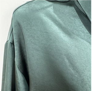 Chemisiers vert foncé <span class=keywords><strong>de</strong></span> haute qualité pour femmes <span class=keywords><strong>de</strong></span> bureau Chemisiers longs pour femmes pour le <span class=keywords><strong>travail</strong></span> - Product Image 5
