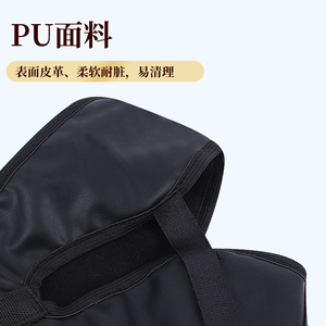 <b>Neck</b> <b>Traction</b> Belt Black Leather Manual One Size Home Use Correction <b>Device</b> - Product Image 1