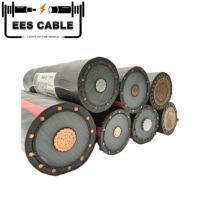 Cable de Alimentación Concéntrico de Cobre de 15/25/28/35 kV, Cable de Media Tensión (URD) con Conductor de Aluminio de 250/350/500/750/1000 MCM