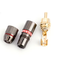 Conector RCA de Cobre Chapado en Oro, Cable de Audio, Adaptador de Conector Macho, Conectores de Soldadura